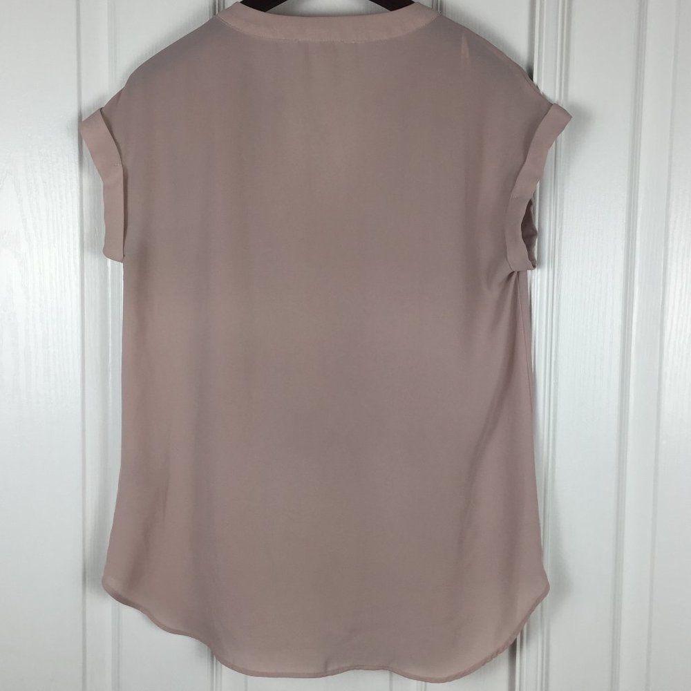 Philosophy Medium Split Neck Rolled Sleeve Blouse - image 6